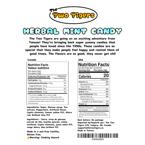 Herbal Mint Hard Candy - 1
