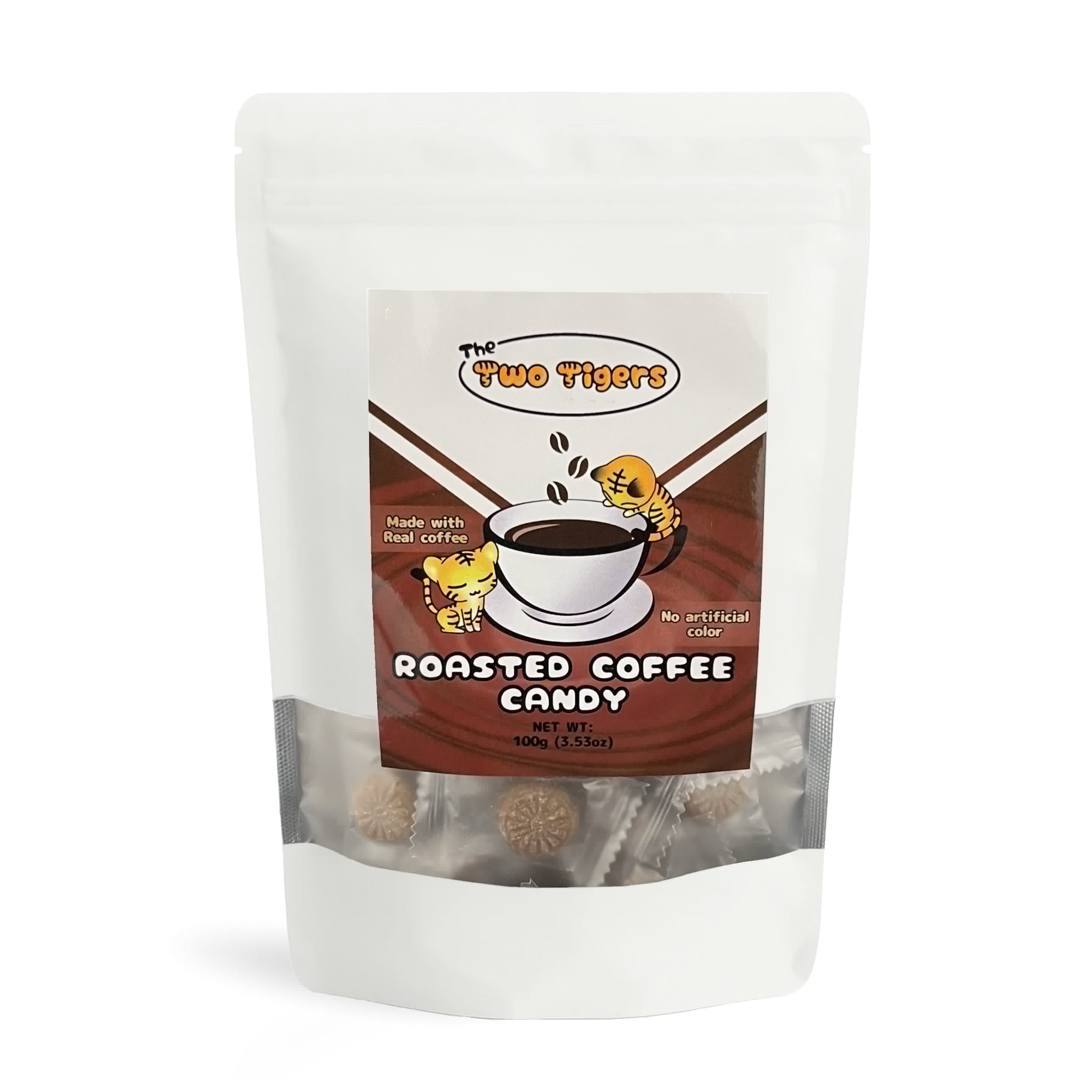 Roasted coffee hard candy